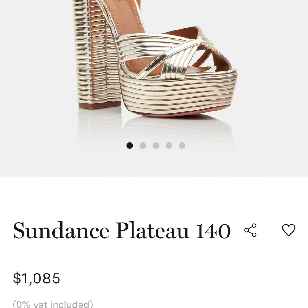 Sundance Metallic Platform Heels